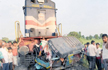 21 Killed as Paiggio auto  passing through a manned railway crossing smashed in Bihar